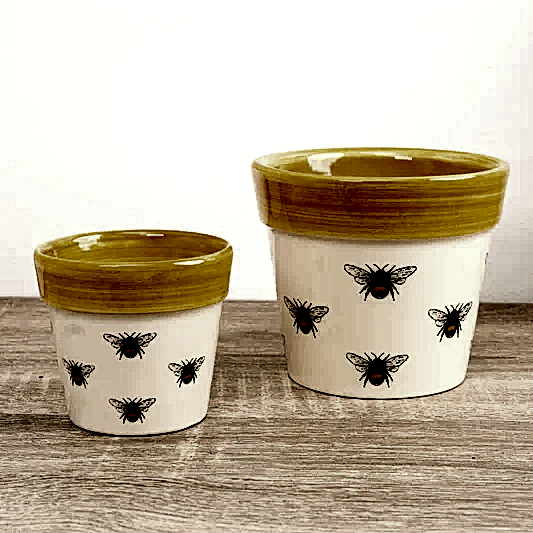 Bumble Bee Pot | Yellow | Pots & Planters