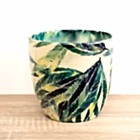 Monza Pot | Botanical Fern - Ceramic Plant Pot