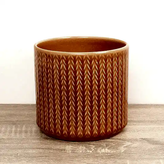 Chevron Pot | Sienna | Pots & Planters