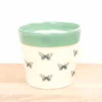 Butterfly Pot | Mint Green - Ceramic Plant Pot