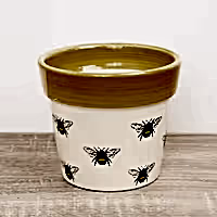 Bumble Bee Pot | Yellow - Ceramic Plant Pot