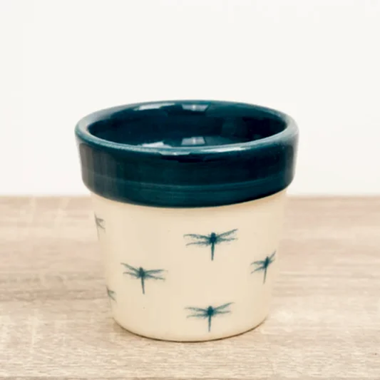 Dragonfly Pot | Ocean Blue | Pots & Planters