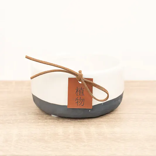 Feng Shui Ceramic Bowl | White | Pots & Planters