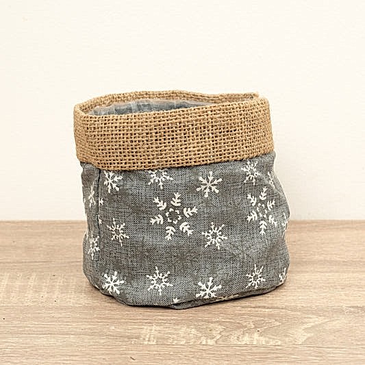 Decorative Plant Bag | Snowflake | Pots & Planters