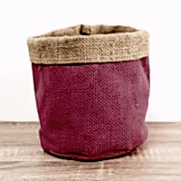 Hessian Pot | Pink - Fabric Plant Pot