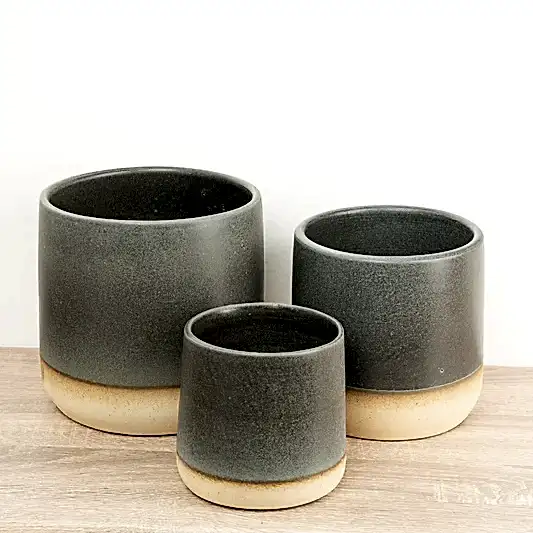 Berkeley Satin Pot | Denim | Pots & Planters