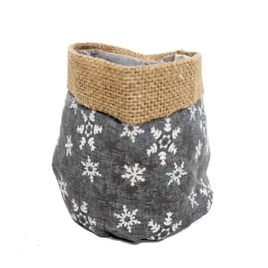 Decorative Plant Bag | Snowflake | Pots & Planters